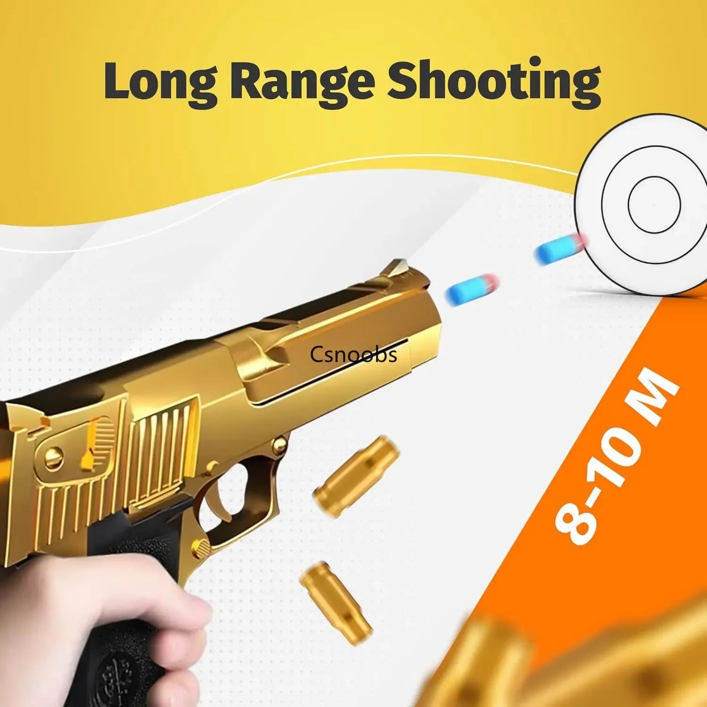 Soft-bullet ejecting toy pistols